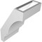Ekena Millwork 5 1/2-in. W x 6-in. D x 10-in. H Balboa Architectural Grade PVC Knee Brace BRCP055X06X10BOA - alternate 4